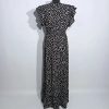 Shein fekete-fehér pöttyös maxi ruha – M méret