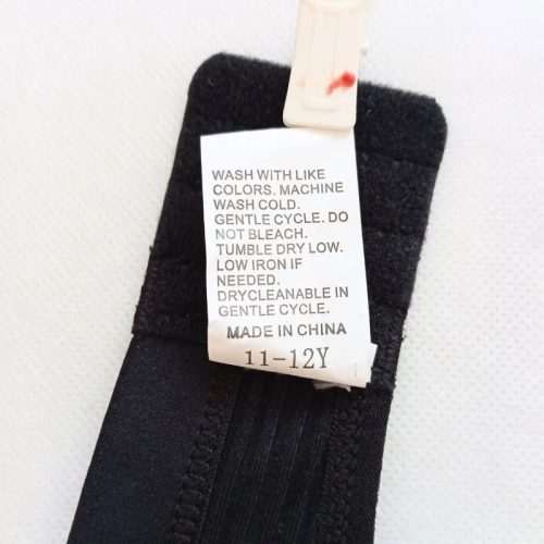 Shein fekete sportos, puha pamut lány melltartó – 11-12 év (használt)