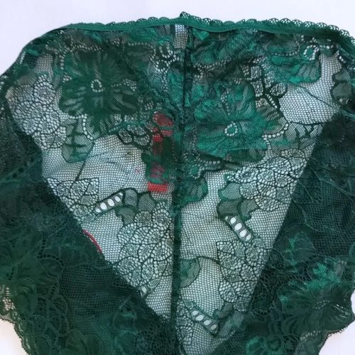 Splendies zöld csipkés női alsó – 2XL, új, címkés