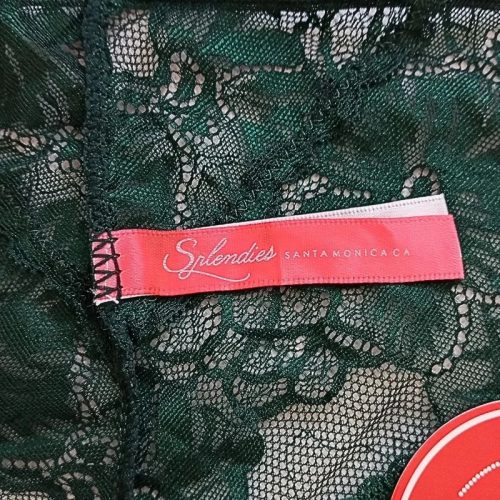 Splendies zöld csipkés női alsó – 2XL, új, címkés