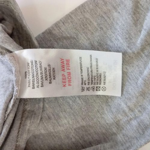 Superman hosszú ujjú gyerek póló – szürke, piros-sárga logóval - 110-1160-os