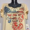 Unity World Wear - Strasszos, amerikai mintás női felső XL