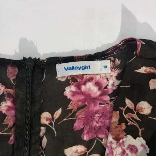  ValleyGirl miniruha overál rózsa mintás átlapolós 