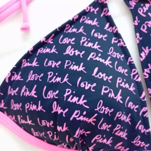 Victoria's Secret – Pink bikini felső, háromszög fazon, M-es méret