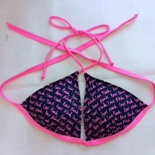 Victoria's Secret – Pink bikini felső, háromszög fazon, M-es méret