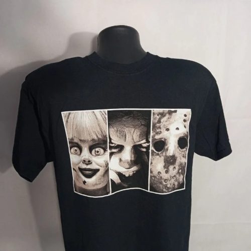 Warner Bros Horror ikon póló – Annabelle, Chucky, Jason M