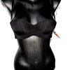 Women'Secret MyBasics fekete push-up melltartó levehető pánttal – 80B