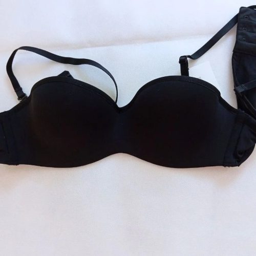 Women'Secret MyBasics fekete push-up melltartó levehető pánttal – 80B