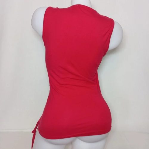 Xanaka – Piros megkötős oldalszabású női top