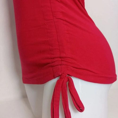 Xanaka – Piros megkötős oldalszabású női top