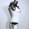 ZARA Trafaluc fehér-fekete csipkés body – S-es méret