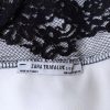 ZARA Trafaluc fehér-fekete csipkés body – S-es méret