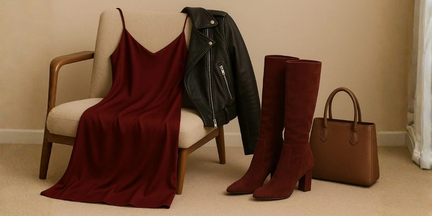 őszi divat 2025 fekete, barna, bordó